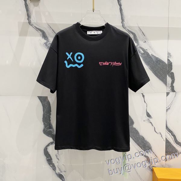 2025新作登場 オフホワイト スーパーコピー 半袖Tシャツ 2色可選 肌触りの気持ちい?