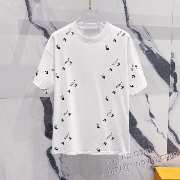 オフホワイト ブランドコピー 2025新作登場 半袖Tシャツ 2色可選 肌触りのいい