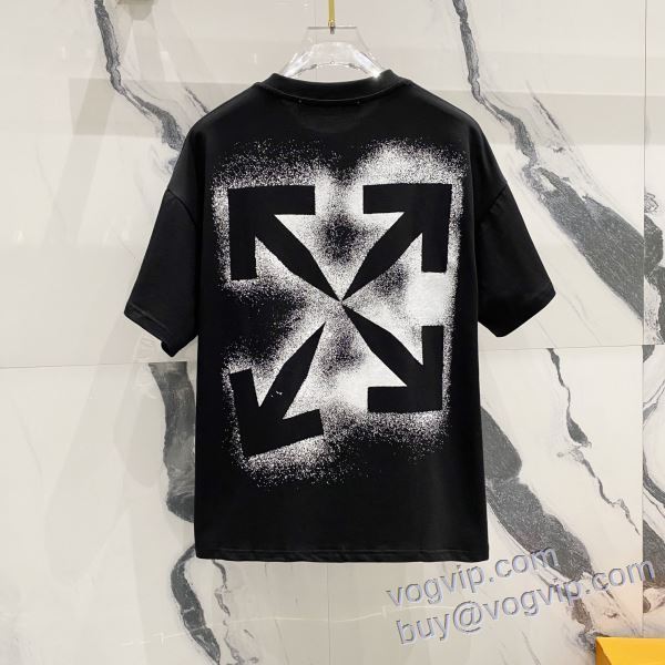 お洒落自在 オフホワイト OFF-WHITE コピー ブランド 半袖Tシャツ 2色可選 2025爆買いセール