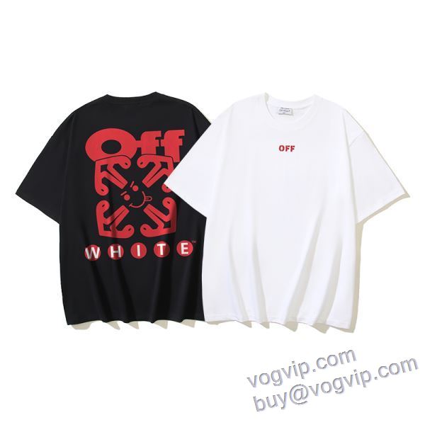 今からの季節にピッタリ！ オフホワイト OFF-WHITE ブランドスーパーコピー 半袖Tシャツ 2色可選 2025お得限定セール