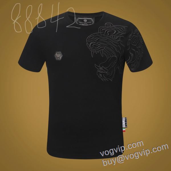 チノパン 狙える優秀アイテム フィリッププレイン 2025お得本物保証 半袖Tシャツ PHILIPP PLEIN コピー ブランド