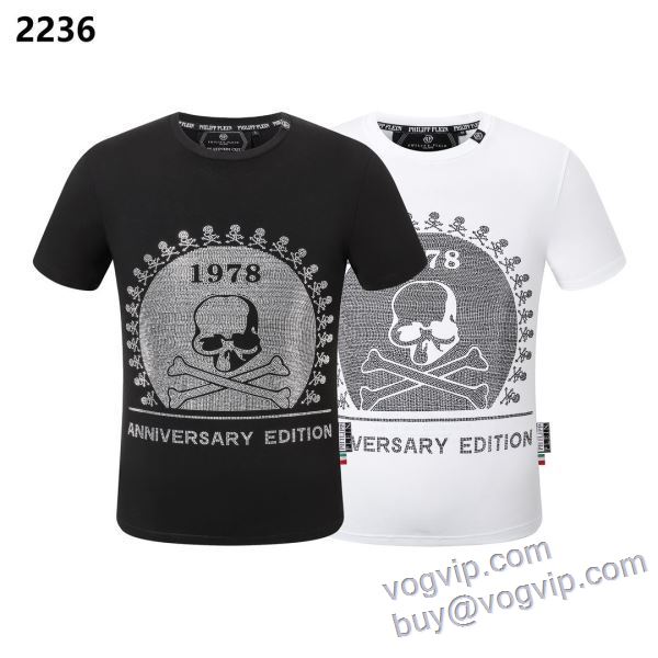 耐久性に優れ 半袖Tシャツ 2色可選 フィリッププレイン PHILIPP PLEIN 2025超激得新作 最高N級ブランドコピー