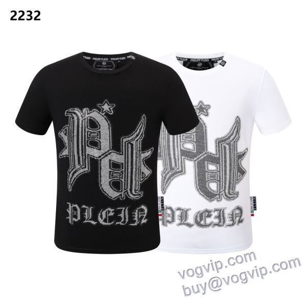 半袖Tシャツ 2色可選 注目のアイテム フィリッププレイン PHILIPP PLEIN 2025割引セール ブランドコピー激安販売