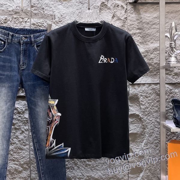 プラダ ブランドコピー 2025 半袖Tシャツ 2色可選 希少価値大！