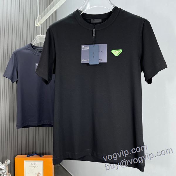 プラダ ブランドスーパーコピー 大絶賛の履き心地! 半袖Tシャツ 5色可選 2025年モデル入荷