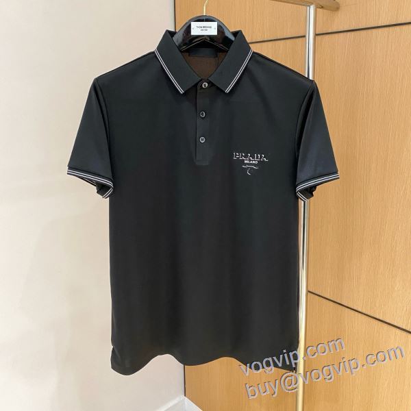 プラダ PRADA コピーブランド 2025新作入荷セール 半袖ポロシャツ 耐久性のある