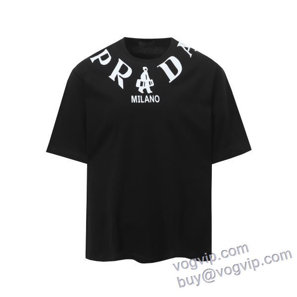 プラダ PRADA 半袖Tシャツ 2色可選 セール中 スーパーコピー 優良サイト 2025人気定番お得