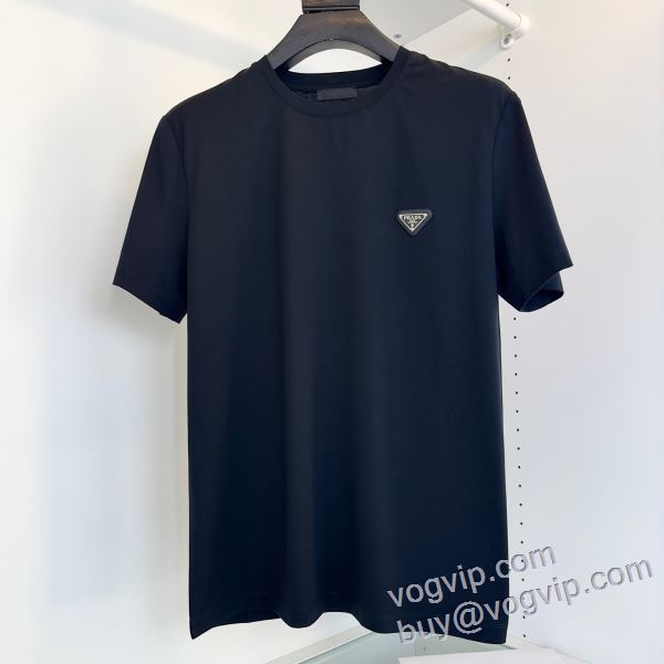 2025割引セール プラダ 偽物ブランド 日本未入荷モデル 半袖Tシャツ