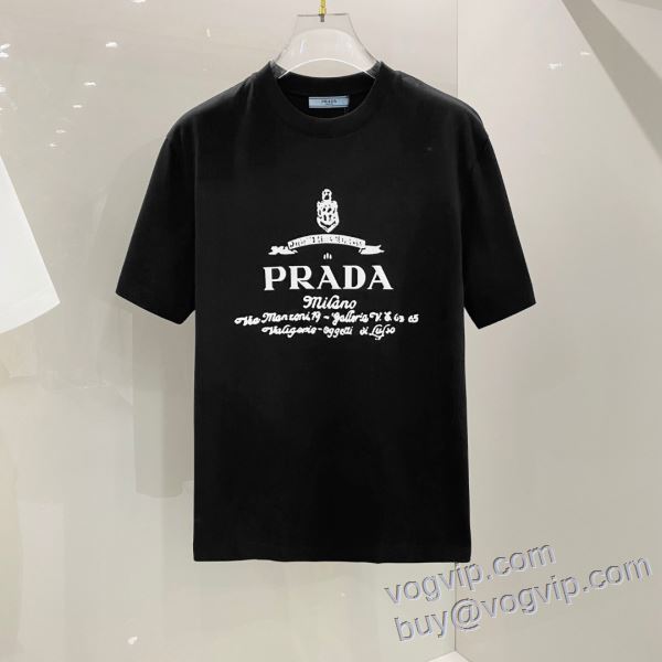 プラダ ブランドコピー 2025爆買いセール 半袖Tシャツ 2色可選 耐久性に優れ