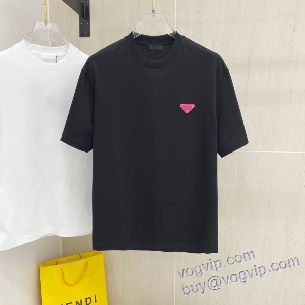 機能性?耐久性抜群 プラダ コピー 半袖Tシャツ 2色可選 2025爆買いセール