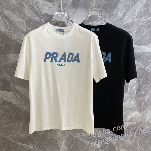 2025HOT得価 プラダ ブランド 偽物 通販 注目のアイテム 半袖Tシャツ 2色可選
