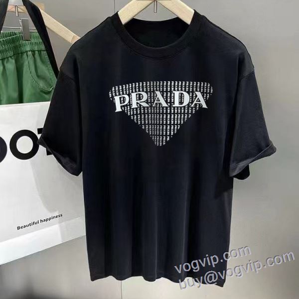 半袖Tシャツ 利便性に優れ プラダ 偽物ブランド 2025HOT得価 2色可選