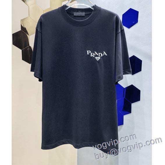 プラダ スーパーコピー 2025最新入荷 半袖Tシャツ 6色可選 売れ筋のいい
