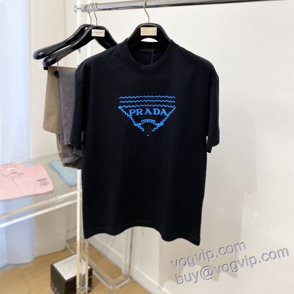 2025最新入荷 プラダ ブランドスーパーコピー 高級感を備えている 半袖Tシャツ