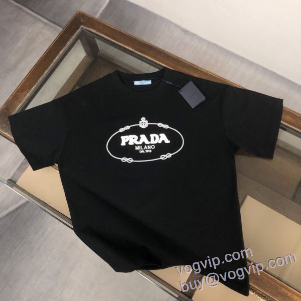 プラダ 2025春夏季超人気 半袖Tシャツ 3色可選 PRADA ブランド 偽物 通販 今話題の最新作