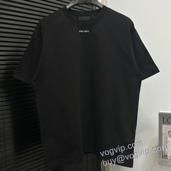 超限定即完売 プラダ PRADA 偽物ブランド 半袖Tシャツ 2色可選 2025最安値高品質