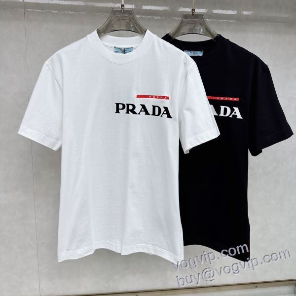 スーパーコピー 2025限定セール定番人気 プラダ PRADA 半袖Tシャツ 2色可選 ランキング商品