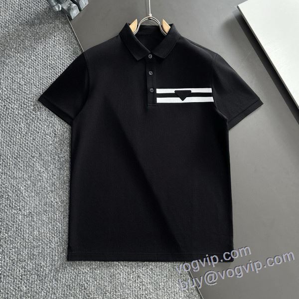 大絶賛！ スーパーコピー プラダ PRADA 2025人気定番品質保証 半袖ポロシャツ 3色可選