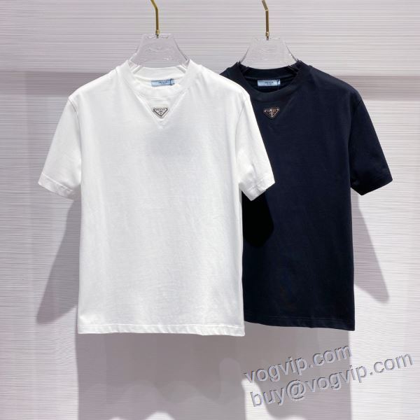 最安値！ 高品質なスーパーコピー商品 プラダ PRADA 2025激安大特集 半袖Tシャツ 2色可選