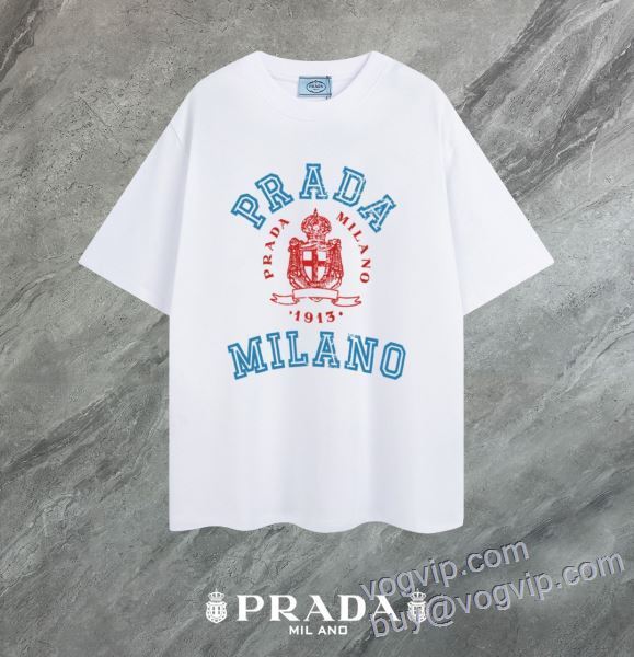 2025超激得安い プラダ PRADA スーパーコピー SALE開催 半袖Tシャツ 2色可選