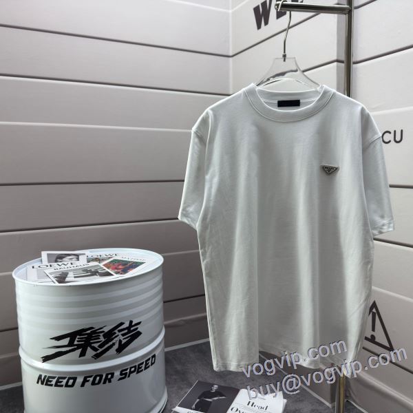 VOGコピー プラダ PRADA 半袖Tシャツ 5色可選 2025春夏 ◆モデル愛用◆
