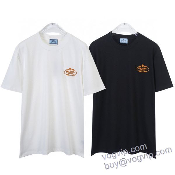 2025最新入荷 プラダ PRADA スーパーブランドコピー品質保証 半袖Tシャツ 2色可選 一味違うケーブル編みが魅力満点
