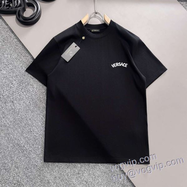 半袖Tシャツ ヴェルサーチ コピー 2025年モデル入荷 2色可選 上品に着こなせ