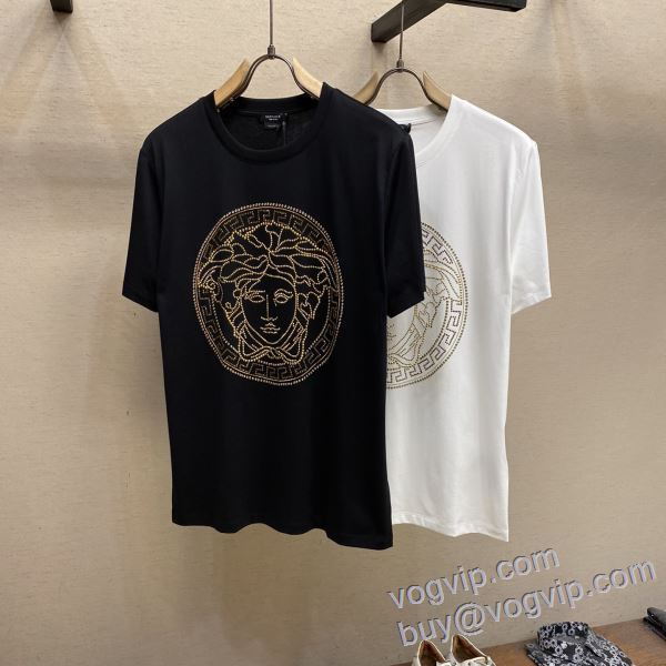 2025最新入荷 ヴェルサーチ スーパーコピー 大人気アイテム！入手困難 半袖Tシャツ 2色可選