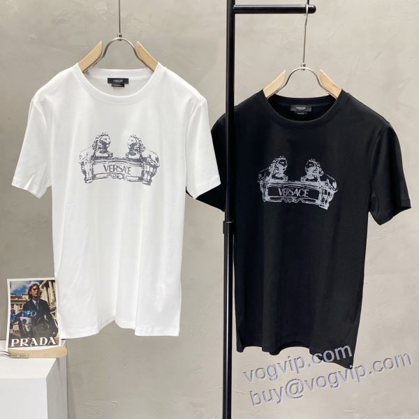 半袖Tシャツ ヴェルサーチ ブランドコピー 2025最新入荷 2色可選 芸能人に愛用者続出