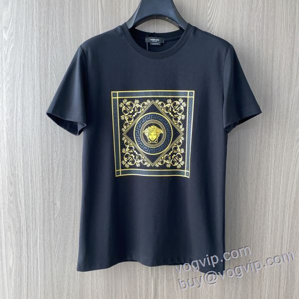 高級感を備えている ヴェルサーチ ブランドコピー 半袖Tシャツ 2色可選 2025激安大特価大人気