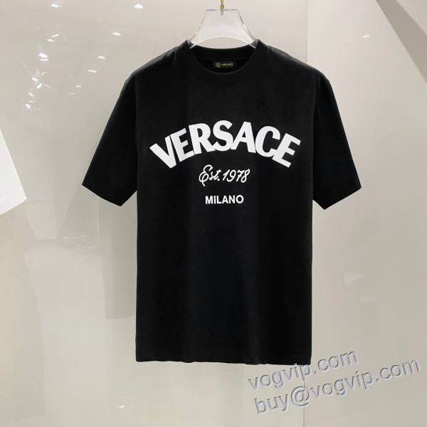 ヴェルサーチ コピー 2025驚きの破格値大人気 半袖Tシャツ 2色可選 超目玉