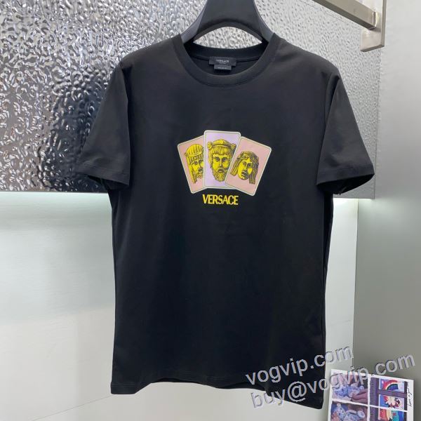 TOPセラー賞受賞！ ヴェルサーチ VERSACE スーパーコピー 半袖Tシャツ 2色可選 2025人気セール格安