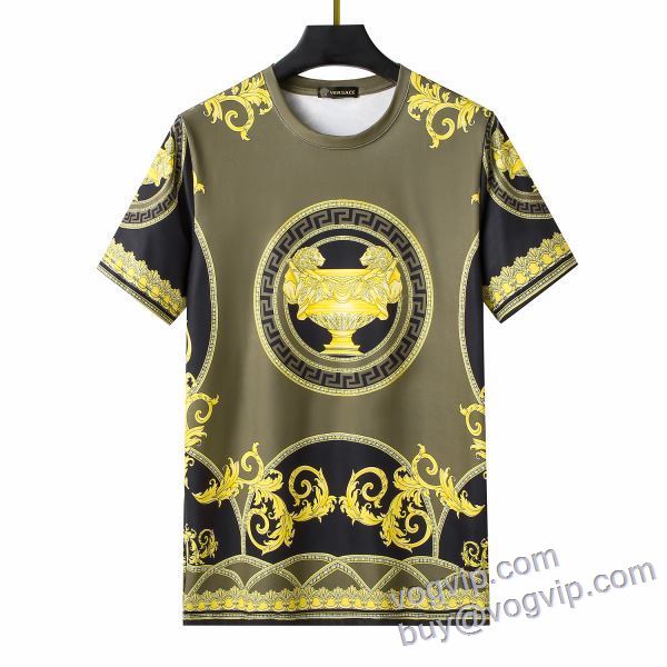 愛らしさ抜群！ ヴェルサーチ VERSACE 2025超激得安い 半袖Tシャツ スーパーコピー