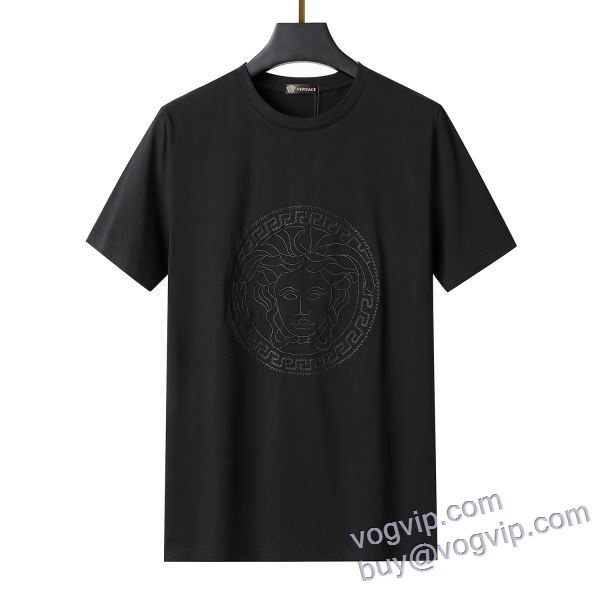 2025高級品 通販 ヴェルサーチ ブランドスーパーコピー 半袖Tシャツ 2色可選 人気激売れ