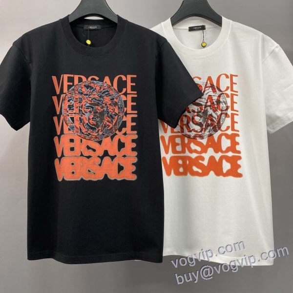 SALE開催 ヴェルサーチ ブランドコピー 半袖Tシャツ 2色可選 2025品質保証定番人気