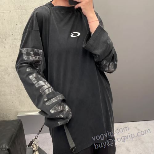 バレンシアガスーパーコピー NWTBAL002 2025最新入荷 レディース 長袖Tシャツ