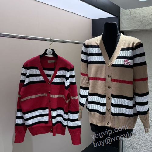 2025爆買い人気 バーバリー BURBERRYコピー ブランド NWTBU037 レディース ニットセーター ジャケット、上着 2色可選
