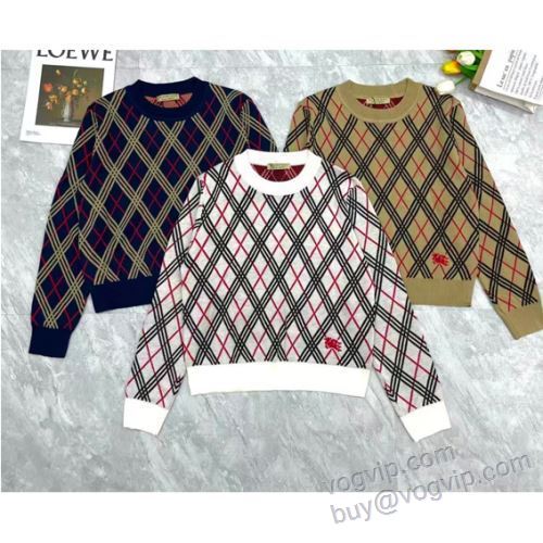 2025超激得高品質 バーバリー BURBERRY偽物ブランド NWTBU041 レディース ニットセーター ジャケット、上着 3色可選