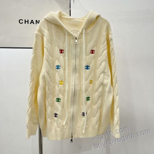 セリーヌスーパーコピー 激安 NWTCEL006 2025最新入荷 レディース セーター ジャケット、上着