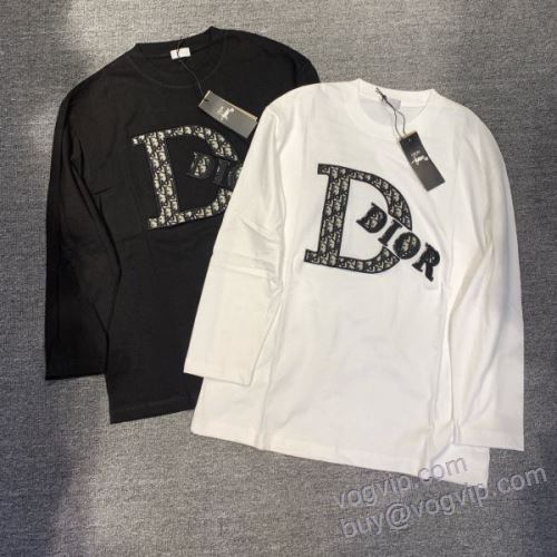 ディオール スーパーコピー n級品 NWTDIOR026 2025人気定番お得 レディース 長袖Tシャツ 2色可選