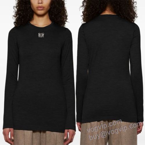 ロエベ LOEWEブランド 偽物 通販 NWTLOE016 レディース 長袖Tシャツ 2色可選 2025人気販売