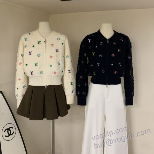 ルイ ヴィトン LOUIS VUITTONコピーブランド NWTLV038 2025数量限定新作登場 レディース セーター ジャケット、上着 2色可選