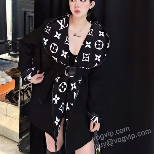2025お買い得本物保証 ルイ ヴィトン LOUIS VUITTON NWTLV085 レディース ロングコート ジャケット、上着 人気スーパーコピーブランド