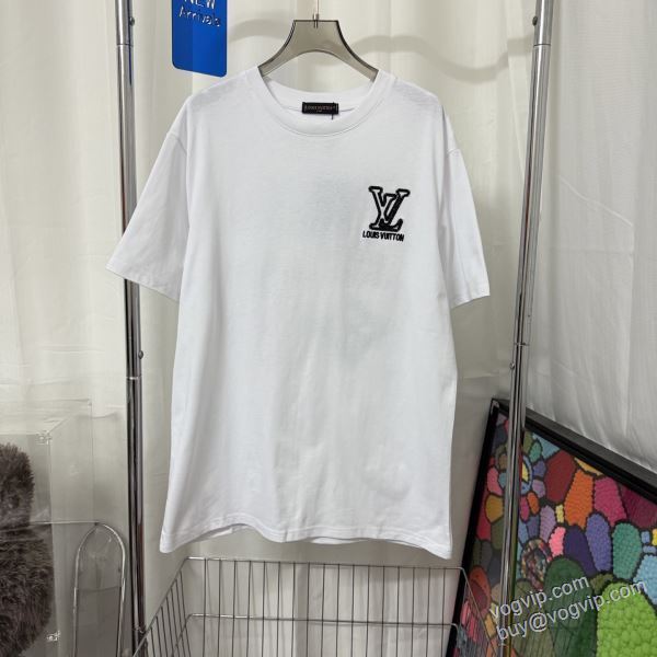 一味違うケーブル編みが魅力満点 ルイ ヴィトン スーパーコピー 優良サイト NZLVNXZ027 半袖Tシャツ 2色可選 2025超激得安い