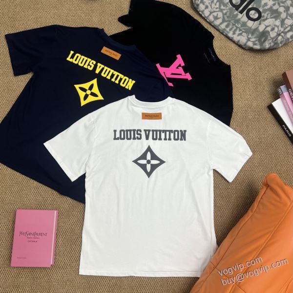 2025人気セール定番 ルイ ヴィトン LOUIS VUITTONコピーブランド NZLVNXZ049 半袖Tシャツ 3色可選 もっとも高い人気を誇る