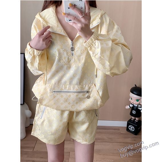 ルイ ヴィトン スーパーコピー NZLVNXZ055 2025限定セール高品質 ブルゾン 日焼け止め服 上下セット 落ち着いた質感