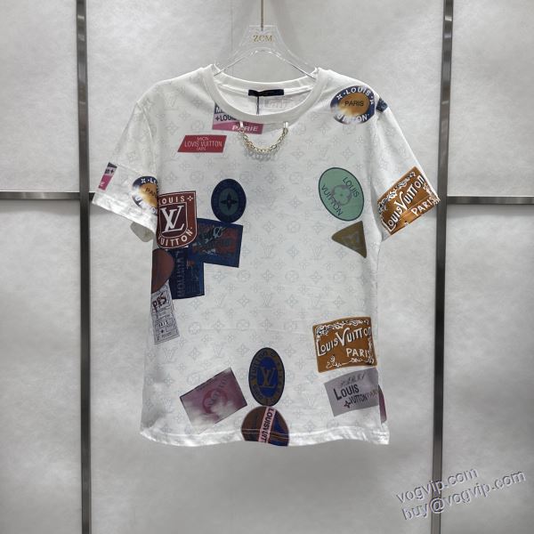 2025最安値セール ルイ ヴィトン LOUIS VUITTONブランドコピー NZLVNXZ065 半袖Tシャツ  柔らかな質感