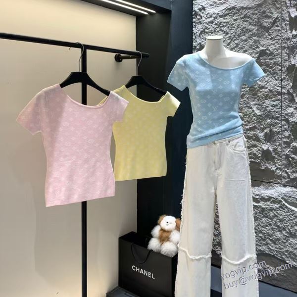 LOUIS VUITTON偽物ブランド NZLVNXZ072 2025春夏 ルイ ヴィトン 半袖Tシャツ 3色可選 圧倒的な高級感