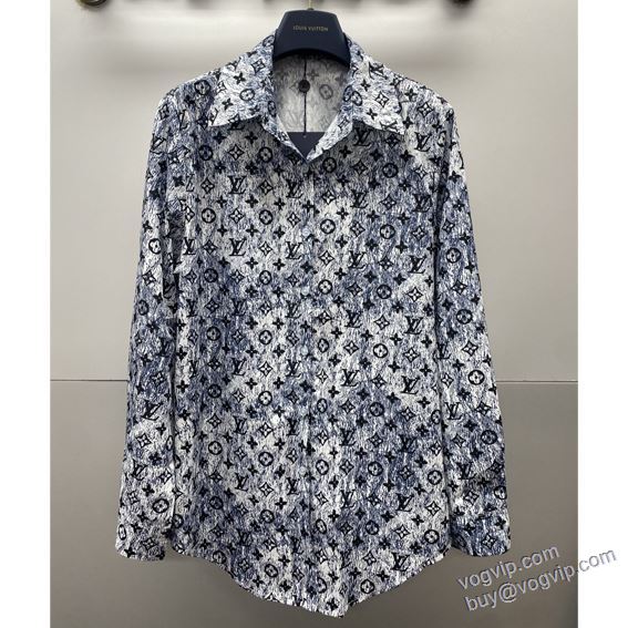シックスタイルに活躍 ルイ ヴィトン 偽物ブランド NZLVWT008 2025最新入荷 長袖シャツ