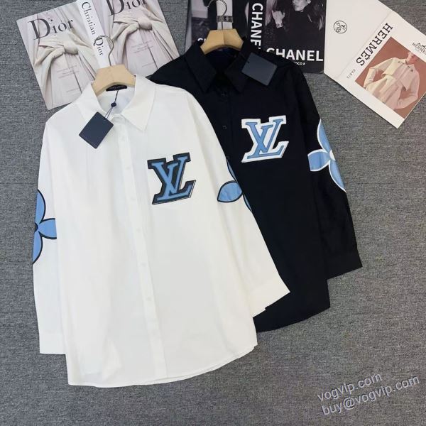 抜群な楽チン感ある大定番 ルイ ヴィトン ブランドコピー NZLVWT011 2025春夏新作 長袖シャツ 2色可選